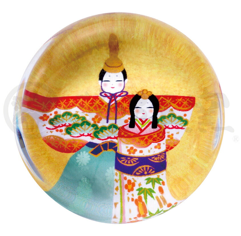 雛人形と箸置きと花の平皿セット 雛人形と箸置きと花の平皿セット
