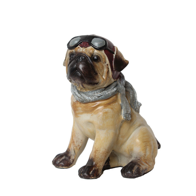 アニマルオブジェ パグ 置物 犬 おしゃれ 卓上 置き物 飾り物 アンティーク モダン 北欧 ヨーロピアン 西洋 玄関 エントランス インテリア雑貨 Concertideas Com