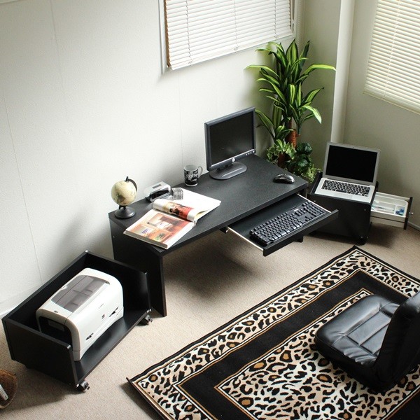 最新モデルが入荷 楽天市場 送料無料 ロータイプ 90幅 パソコンデスクセット 机 ラック チェスト ブラック ローデスク 収納 Pcデスク 学習デスク 学習机 書斎 ワークデスク オフィスデスク 勉強机 机 つくえ ブルックリン 西海岸 男前 作業机 おしゃれ 北欧