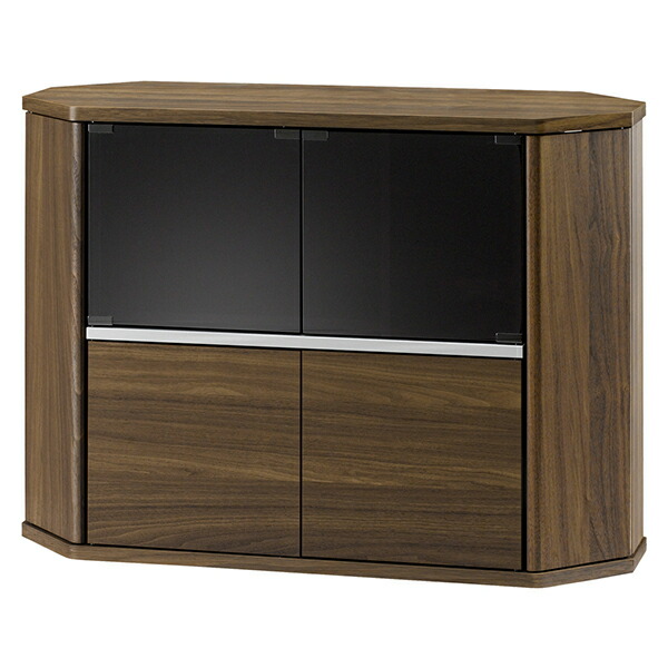 コーナーミドルテレビ台 幅100cm コーナーTV台 コーナー TV台 テレビ台 テレビボード 三角 キャスター付き 木製 おしゃれ コンパクト 43型 43インチ ローボード TVボード テレビラック リビングボード|コミットアンド店