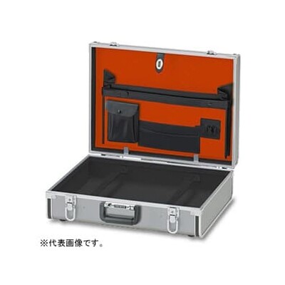 エンジニア アルミケース Ｌ455&times;Ｗ338&times;Ｈ144ｍｍ カギ付 ＫＡ&minus;51 鍵付き 工具箱 ジュラルミンケース 光沢 ポケット シンプル アタッシュケース｜コミットアンド店