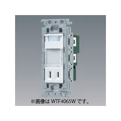 パナソニック 埋込熱線センサ付ナイトライト ＬＥＤ：電球色 0.6Ｗ コンセント付 15Ａ 125Ｖ ベージュ ＷＴＦ4065Ｆ
