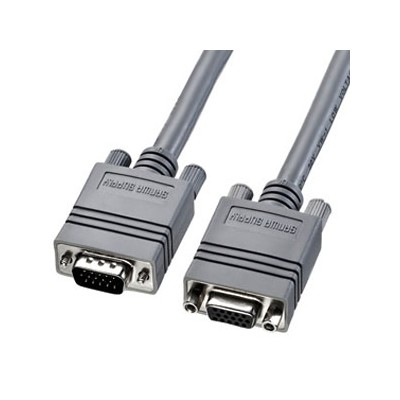 ディスプレイ延長ケーブル　複合同軸ケーブル　アナログＲＧＢ　ストレート全結線　4ｍ　ライトグレー　ＫＢ－ＣＨＤ154ＦＫ2