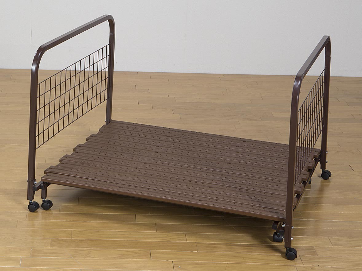 楽天市場 樹脂すのこ布団収納ラック 押入れ収納 キャスター付き すのこ スノコ 布団収納ラック 押し入れ収納 伸縮 コミットアンド楽天市場店