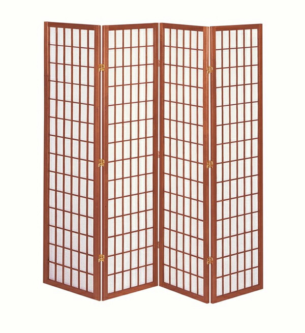 楽天市場】和風衝立 高さ180cm 4連 屏風 ブラック 黒 ブラウン 茶
