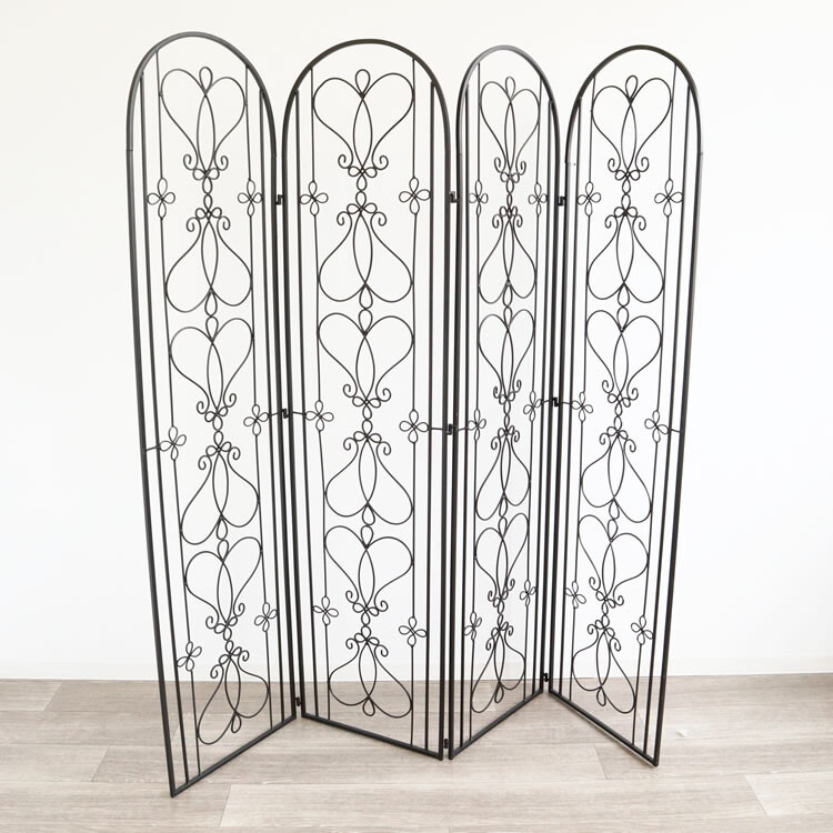 楽天市場】パーテーション アイアン 間仕切り パーティション3連