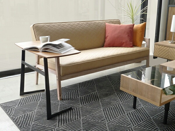 サイドテーブル 幅80cm 高級感 スチール 高級感 ナイトテーブル リビング ウォールナット テーブル ナイトテーブル ソファに座りながらpc作業を行ったり 何か書いたりする際に便利な広めのサイドテーブル ベッドサイドテーブル 花台 ソファーサイドテーブル スチール