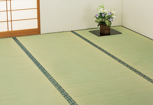 い草カーペット い草ラグ 国産双目織りい草上敷き江戸間3畳 （ヒバエッセンス加工）174×261cm い草上敷きカーペット い草マット 日本製 畳カバー 和風 和室 両面仕様 防臭・抗菌加工