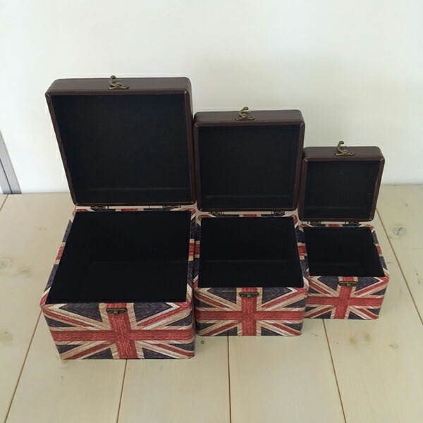 楽天市場】ユニオンジャック柄 トランク型 収納ケース トランクケース