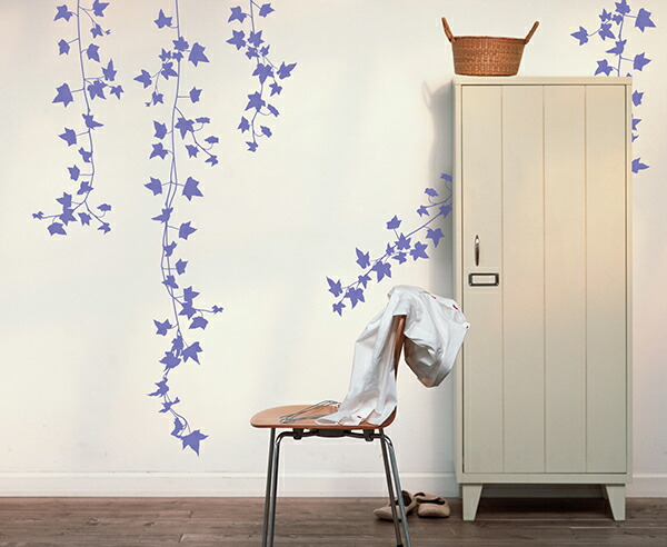 交換無料 転写 大判 高級 ウォールステッカー アイビー パープル 植物 葉 人気 観葉植物 日本製 壁傷 汚れ隠し インテリア キッチン リビング 子供部屋 トイレ 壁紙 壁シール かわいい 北欧w 楽天市場 Formebikes Co Uk