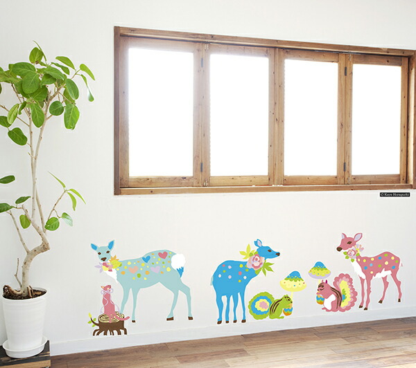 超美品 転写タイプ 大判 高級 ウォールステッカー ホラグチカヨ スイートレインa 動物 キノコ 日本製 壁傷 汚れ隠し インテリア キッチン リビング 子供部屋 トイレ 壁紙 壁シール かわいい 北欧 絶対一番安い Emdadexpress Com