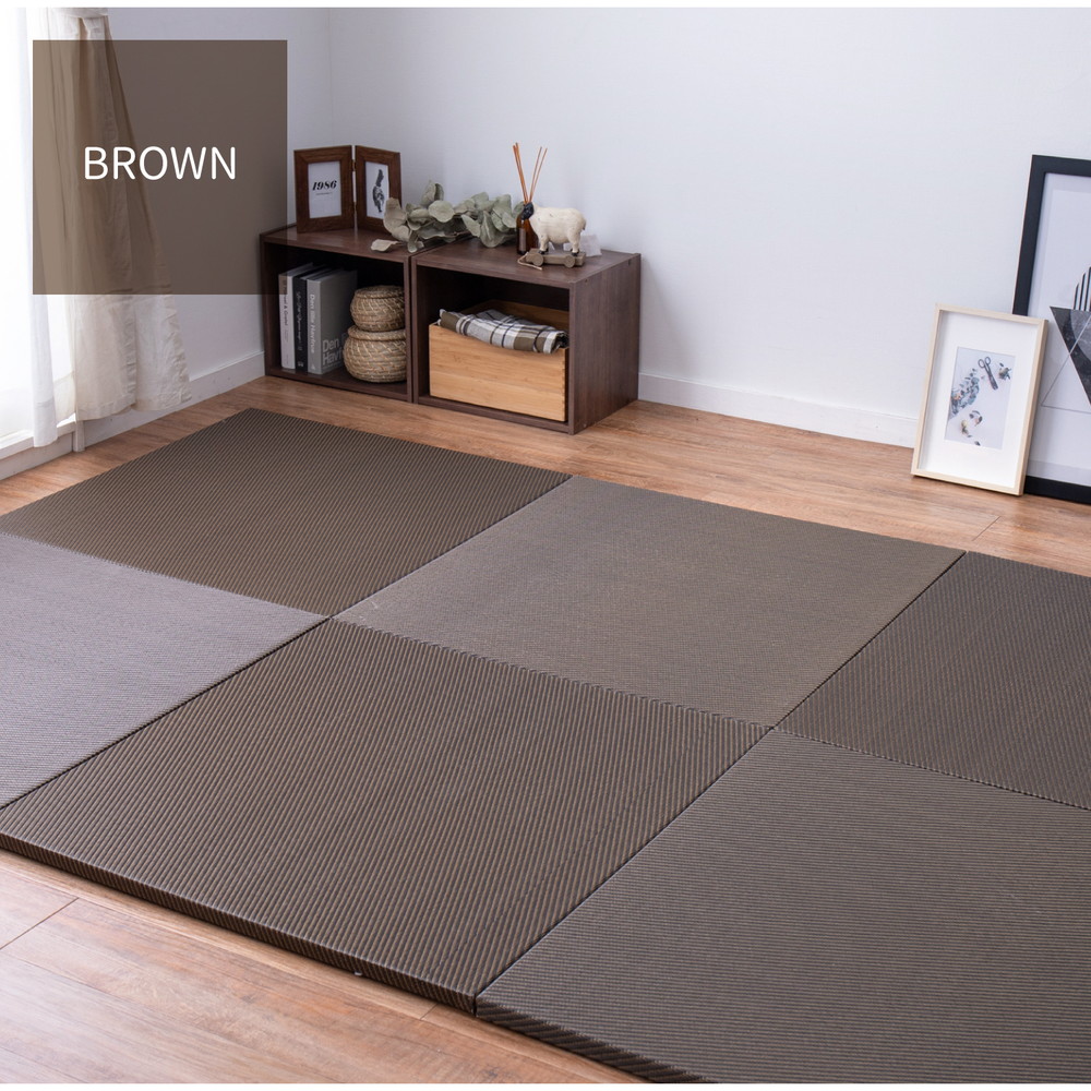 送料無料 PP置き畳 約82cm 敬老の日 フローリング畳 綾模様 アジアンモダン 滑りにくい加工付き システム畳 軽量 単品1枚 滑り止め付き 置畳 おしゃれ ユニット畳 オールシーズン グリーン 和洋 カーペット・マット・畳 | windowmaker.com