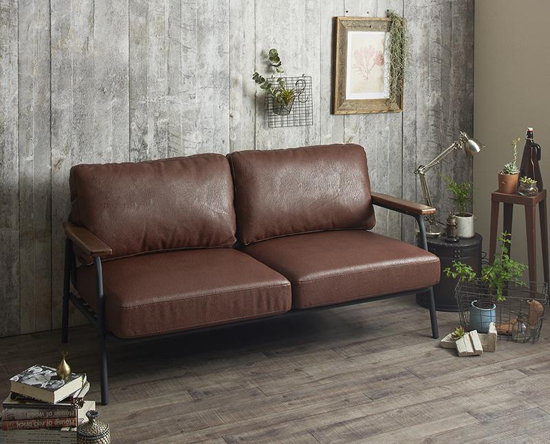 楽天市場】ヴィンテージスチールソファ Lautner ロートネル レザー 2.5