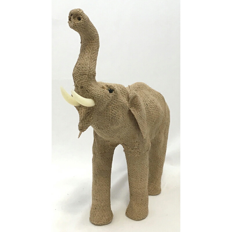 ハンドメイド エレファント 麻 6個入り 30cm 置物 アニマルオブジェ 飾り物 ミニチュア インテリア かわいい おしゃれ 手作り シンプル 北欧 カントリー キッズ 動物 象 Crunchusers Com
