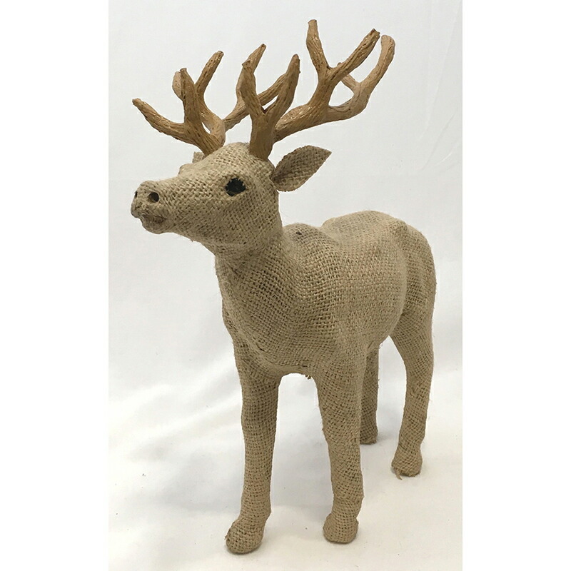 ハンドメイド シカ 麻 6個入り 30cm 置物 アニマルオブジェ 飾り物 ミニチュア インテリア かわいい おしゃれ 手作り シンプル 北欧 カントリー キッズ 動物 鹿 Giosenglish Com