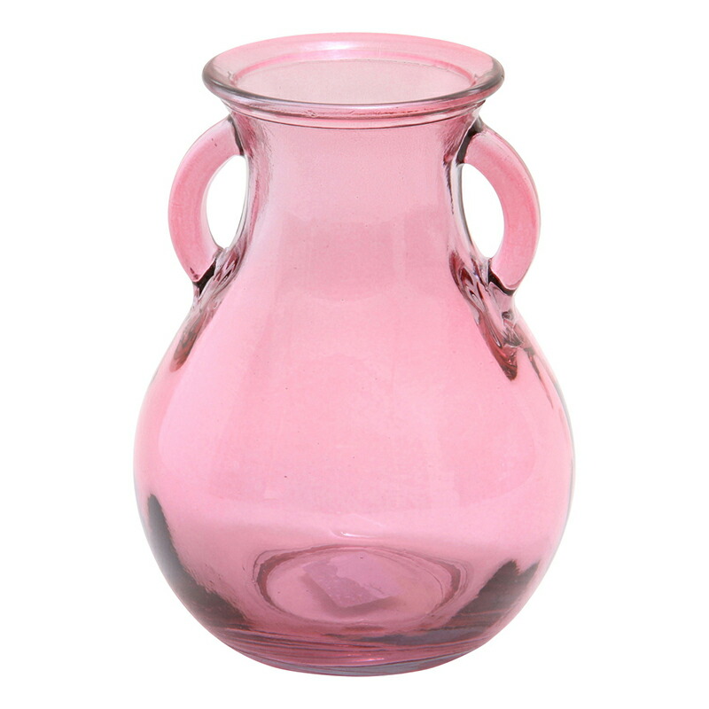 楽天市場 送料無料 6個セット フラワーベース ガラス 丸 ガラス花瓶 ガラスベース ガラス鉢 花器 グラス インテリア 雑貨 カフェ シンプル おしゃれ かわいい ギフト 贈り物 ピンク コミットアンド楽天市場店