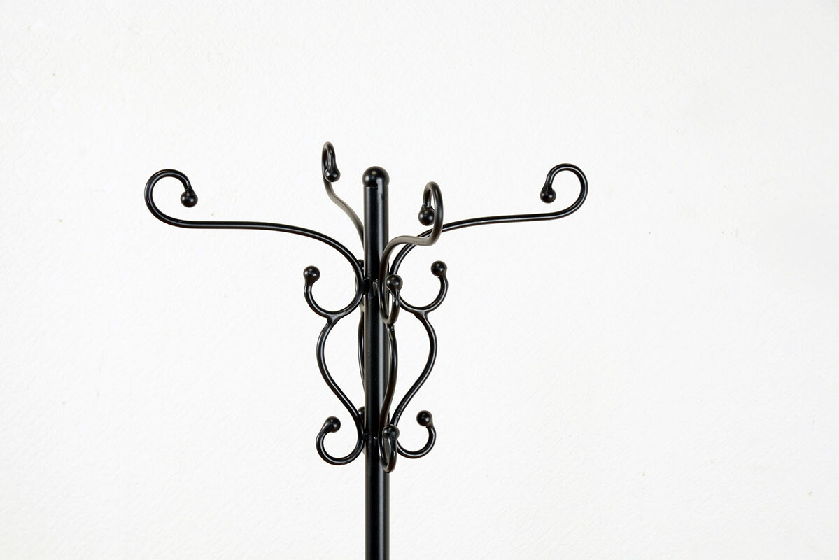 ハンガーラック アイアンポールハンガー 収納 洋服掛け アイアンポールハンガー 玄関収納 アンティーク 簡単組立 アンティーク おしゃれ コートツリー 省スペース エレガント ポールハンガー 送料無料 コートハンガー バッグハンガー ポールスタンド スチール スリム
