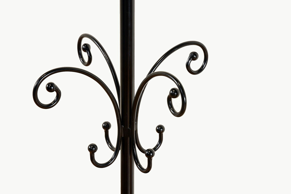 ハンガーラック アイアンポールハンガー 収納 洋服掛け アイアンポールハンガー 玄関収納 アンティーク 簡単組立 アンティーク おしゃれ コートツリー 省スペース エレガント ポールハンガー 送料無料 コートハンガー バッグハンガー ポールスタンド スチール スリム