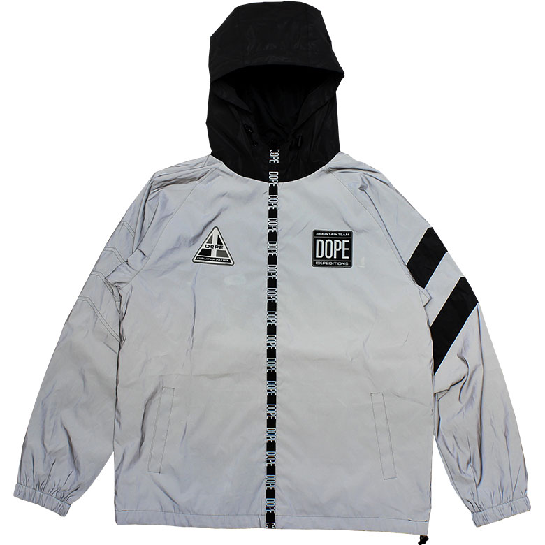 楽天市場 35 Off Dope ドープ ナイロン ジャケット リフレクター 反射 マウンテンパーカー ナイロンジャケット メンズ ブラック 黒 シルバー 光る レディース ストリート系 大きいサイズ Xxl 2xl 3l ファッション 服 おしゃれ 人気 ブランド Expedition 3m Jacket