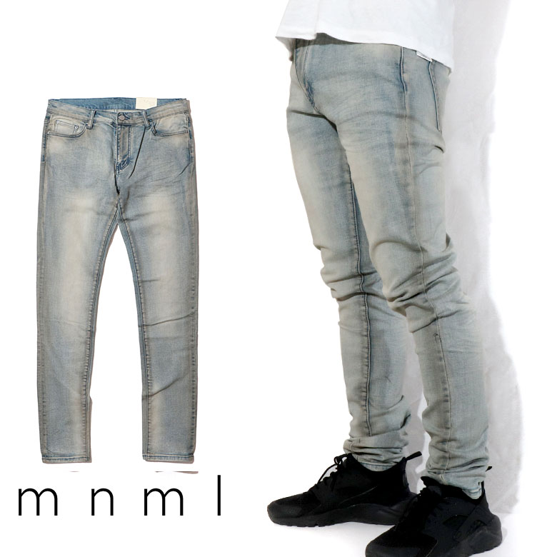 楽天市場 Mnml ミニマル X144 Stretch Denim クラッシュ ダメージジーンズ ダメージ デニムパンツ デニム スキニー スキニージーンズ ストレッチ ジーンズ メンズ タイト デニム インポート ブランド ストリート ファッション Common Sense