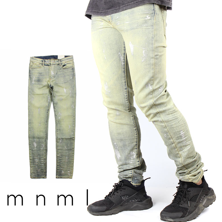 楽天市場 Off Mnml ミニマル X146 Stretch Denim クラッシュ ダメージジーンズ ダメージ デニムパンツ デニム スキニー スキニージーンズ ストレッチ ジーンズ メンズ タイト デニム インポート ブランド ストリート ファッション Common Sense