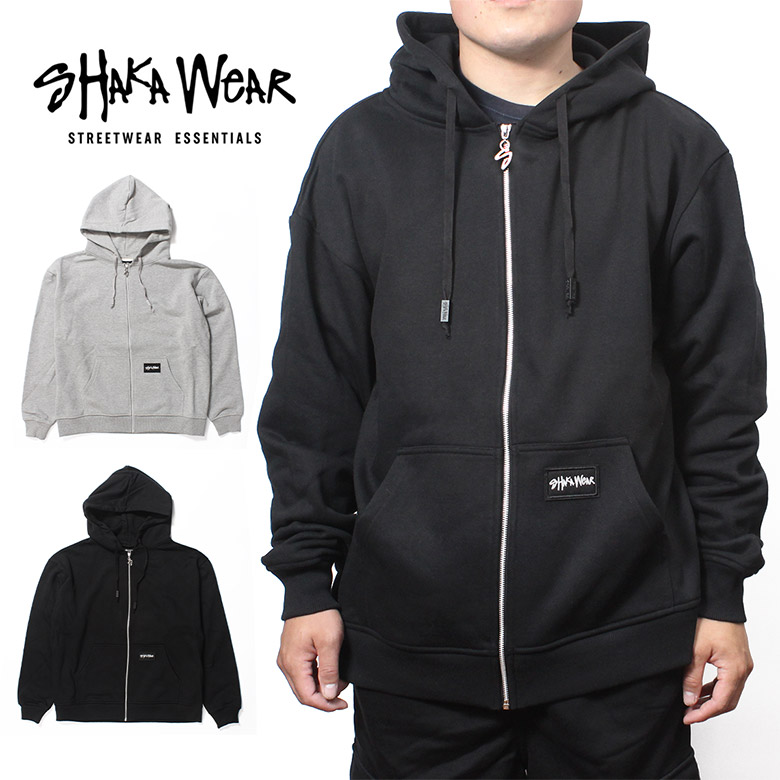 【30%OFF】 SHAKA WEAR ESSENTIAL SUPER HEAVY WEIGHT ZIP HOODIE パーカー ジップパーカー スウェット パーカー トレーナー スウェットパーカー フード ロゴ メンズ 長袖 海外ブランド インポート メンズ ヒップホップ B系 ストリート 人気 ブランド
