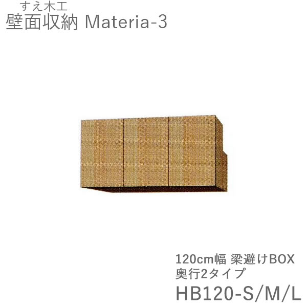 【ただし書き付き添い人で開梱築き上げる】マテリア3 TM HB120-S/M/L L/R 120糎幅梁よけボックス席 扉開閉道のり選りわける高さ28～89糎購入注文 奥ふかさ：D42/32手合い選りわける（株)すえ大工仕事 壁面納める（受注生み出すこと品）MATERIA 3