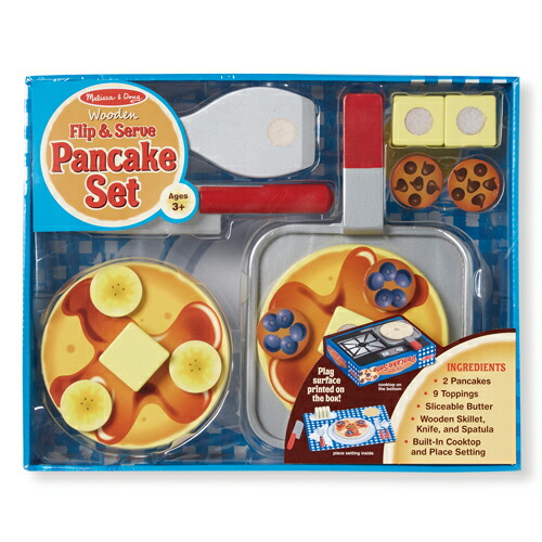 日本正規品 ままごとセット プラスチック Melissa Doug メリッサ ダグ パンケーキセット 割引も実施中 食材 子供 3歳 おうち時間