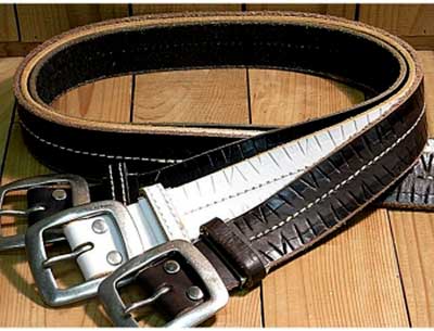レザー 幅細ベルト プレートロゴ COOTIE 「Symbol Buckle Leather Belt」 バックル レザーベルト