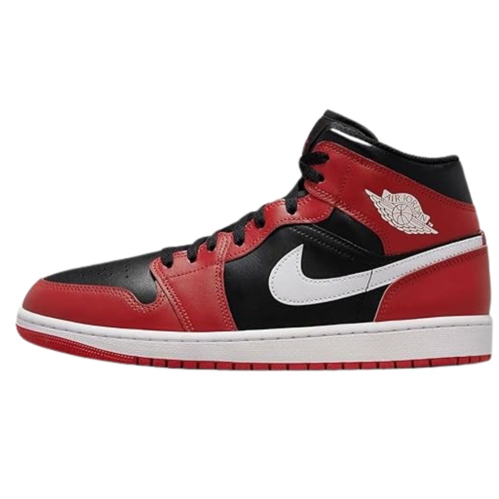 だ*た様 Air Jordan 赤黒 ミッドカット シューズ NIKE AIR JORDAN 1 MID 