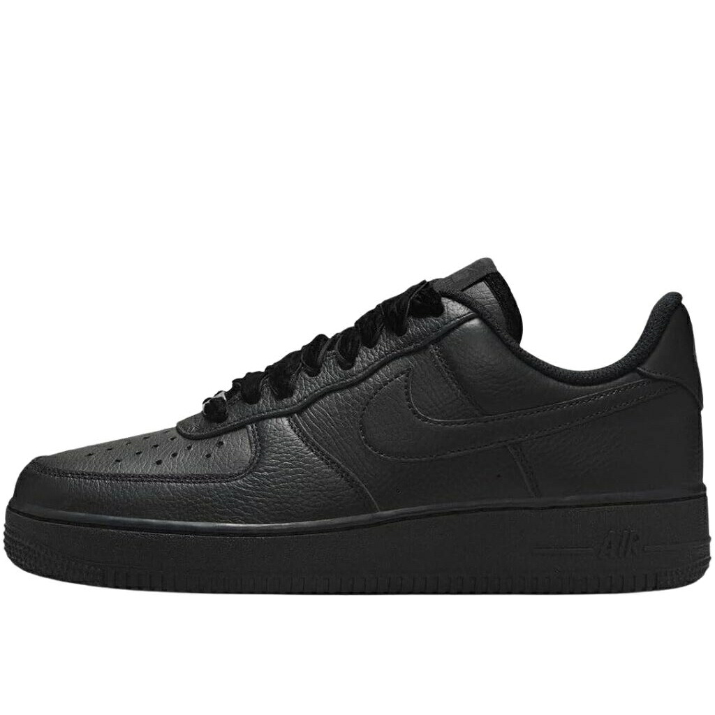 NIKE AIR FORCE 1 LOW \" RIBBON LACES / TRIPLE BLACK \"" ナイキ エア湖 フォース 1 置き目 スニーカー メンズ レディース  黒いこと 白 黒 HV4403-001 シューズ 靴 一般受け 今めかしい 流行り 2026 流行病の発生 会う約束 厚底 一般受け 定番 表どおり トリプル 黒いこと"