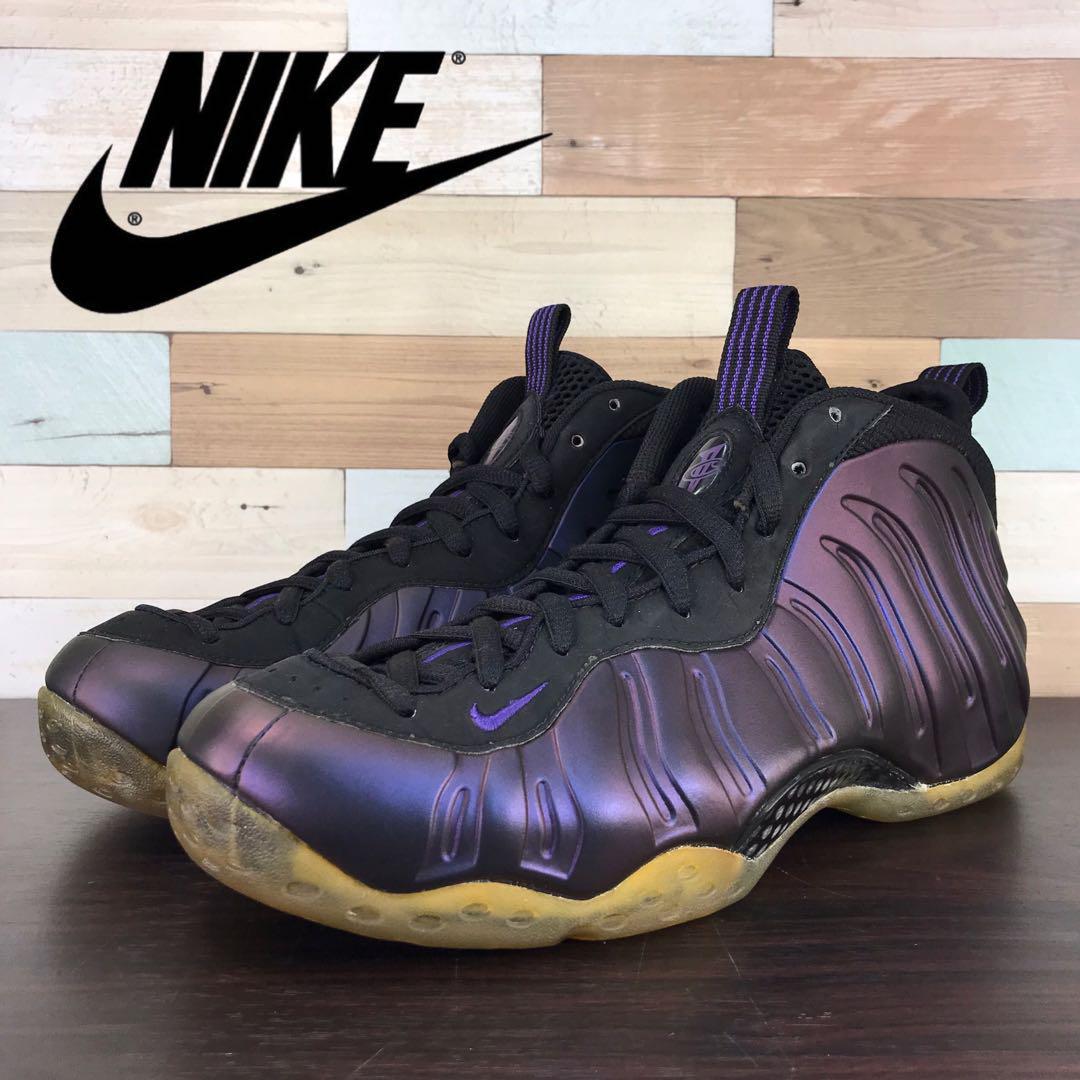 ＼6月制限事項エントリーでP10倍／【中古】NIKE AIR FOAMPOSITE ONE ナイキ 大気圏 フォームポジット 1 エッグ工業プラント 黒いこと バーシティパープル 28糎 U02219 314996-051