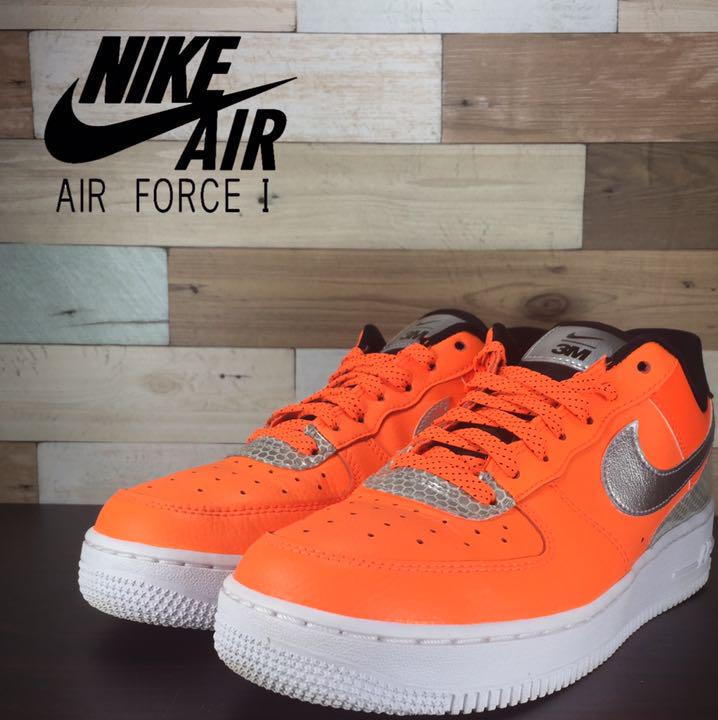 \7月限定エントリーでP10倍/【中古】NIKE AIR FORCE 1 '07 LV8 1 3M ナイキ エアフォース1 ロー スリーエム オレンジ 24.5cm U06560 CT2299-800|コモノット