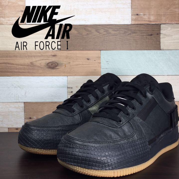 ＼7月限定エントリーでP10倍／【中古】NIKE AIR FORCE 1-TYPE ナイキ エアフォース 1 タイプ ブラック 25cm U06924 CJ1281-001｜コモノット
