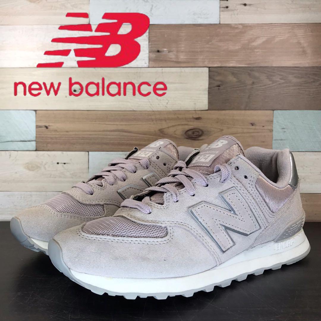 \7月限定エントリーでP10倍/【中古】箱あり NEW BALANCE LIGHT CASHMERE ニュー バランス ライト カシミア ピンク 25cm U06953 WL574LCS|コモノット