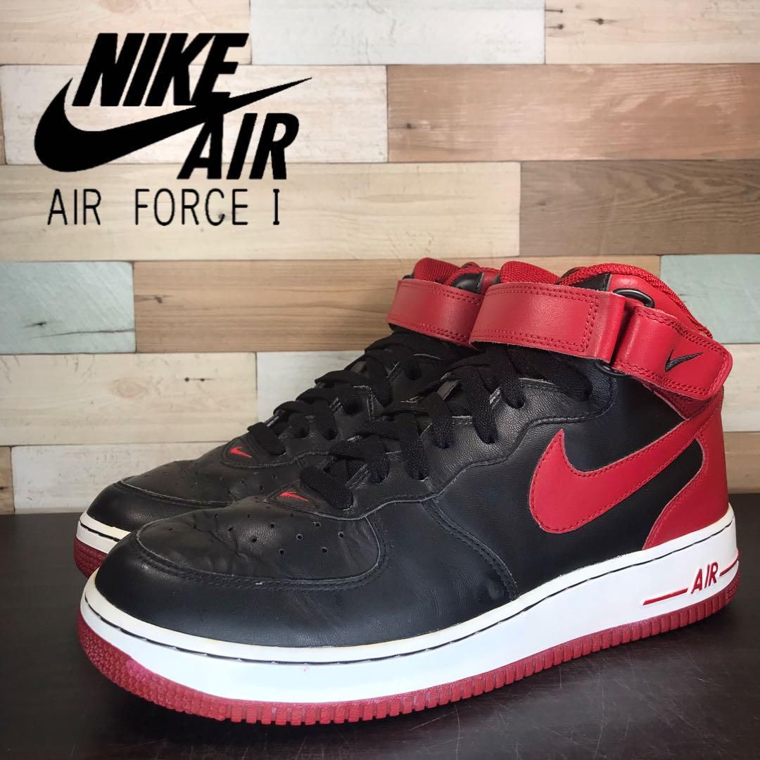 楽天市場】【送料無料】NIKE AIR FORCE 1 MID '07 黒×青 315123-027