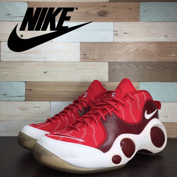 【中古】NIKE AIR ZOOM FLIGHT 95 HOH ナイキ エアズームフライト 95 ジェイソン キッド レッド 27.5cm U07505 574724-600