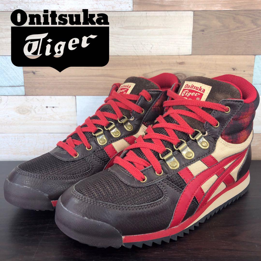 【中古】OnitsukaTiger SUNOTORE オニツカタイガー スノトレ ブラック レッド 23.5cm U07702 TH044N