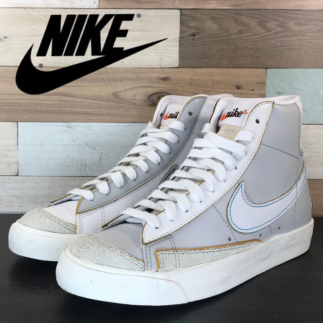 ＼6月制限事項エントリーでP10倍／【中古】美品 NIKE BLAZER MID 77 ナイキ ブレーザー ミッドカット 77 点火装置薄墨色 23糎 U07788 DC5203-100