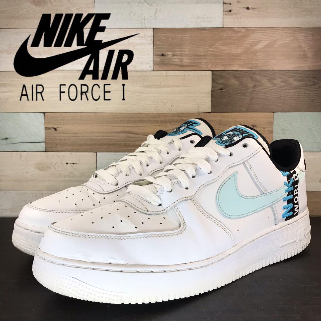 ＼7月限定エントリーでP10倍／【中古】NIKE AIR FORCE 1 07 LV8 ナイキ エア フォース 1 07 エレベイト ワールド ワイド パック ホワイト 31cm U07934 CK6924-100｜コモノット