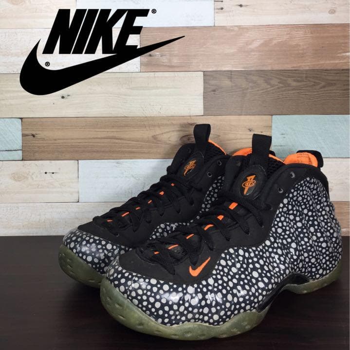 【中古】NIKE AIR FOAMPOSITE ONE PREMIUM エアフォーム ポジット プレミアム SAFARI アンスラサイト 26cm U08101 575420-003