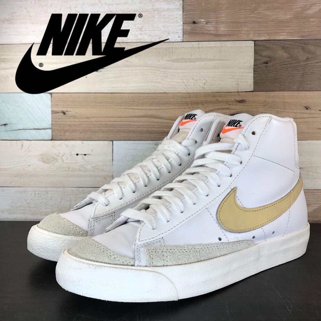 【中古】NIKE BLAZER MID 77 ナイキ ブレーザー ミッドカット 77 ホワイト 白 23cm U08397 CZ1055-109