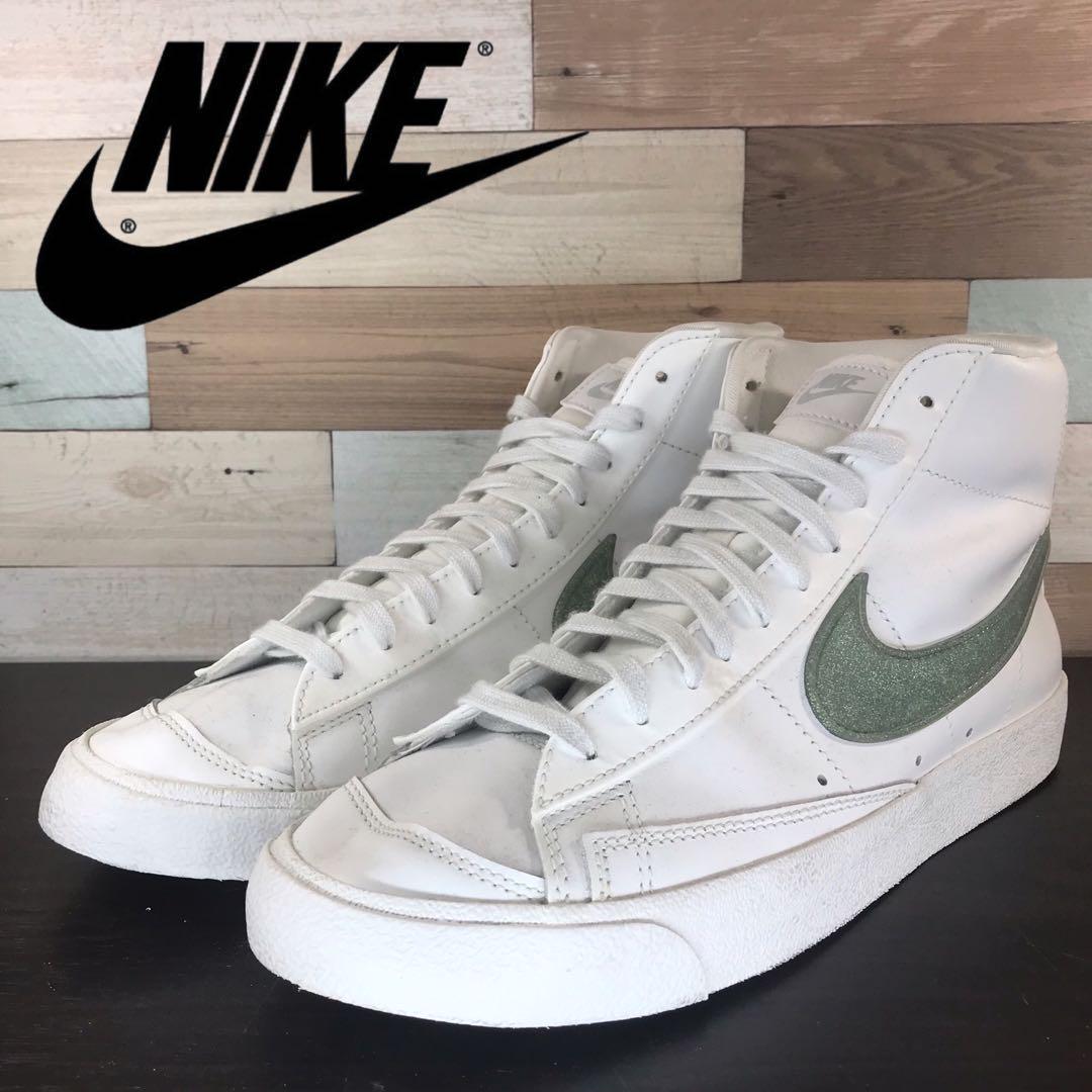 【中古】NIKE BLAZER MID '77 ESS ナイキ ウィメンズ ブレザー ミッドカット 77 エッセンシャル ホワイト 29cm