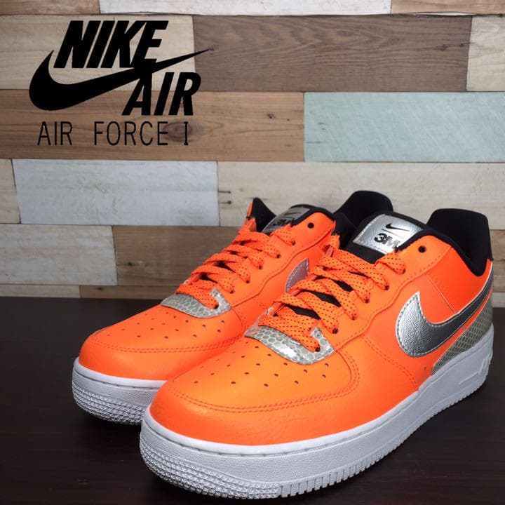 ＼6月押さえるエントリーでP10倍／【中古】NIKE AIR FORCE 1 \u002707 LV8 1 3M ナイキ 空軍 1 \u002707 LV8 1 スリーエム オレンジ色 25糎 U08622 CT2299-800