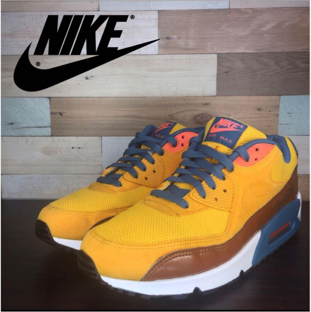 ＼6月押さえるエントリーでP10倍／【中古】NIKE AIR MAX 90 ESSENTIAL ナイキ エア湖マックス 90 エッセンシャル ユニバーシティゴールド 27.5糎 U08840 537384-700