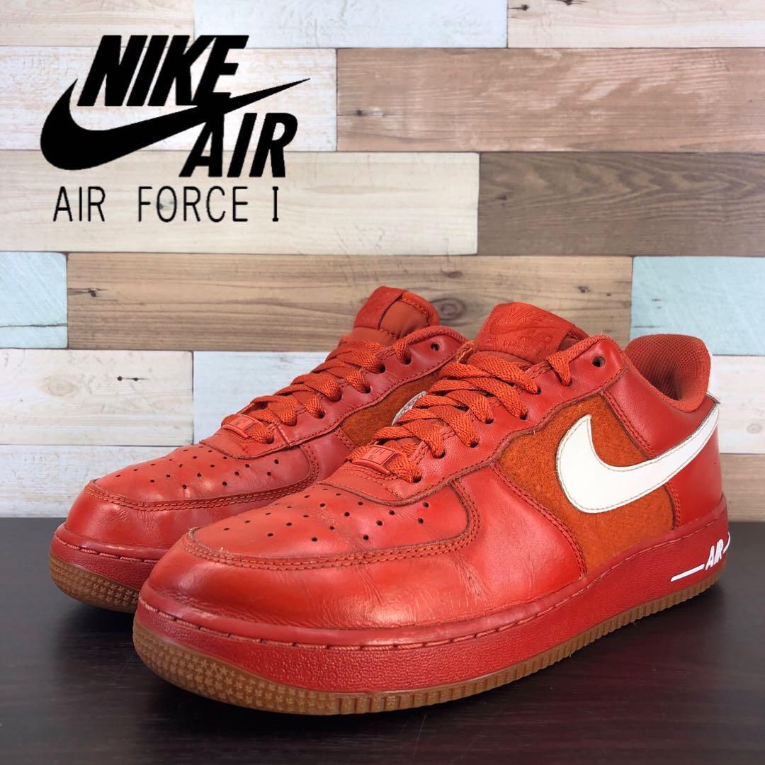 ＼6月押さえるエントリーでP10倍／【中古】NIKE AIR FORCE 1 LOW ナイキ エア湖 フォース 1 置き目とり捨てる オレンジ色 白いこと 26.5糎 U08903 315122-800