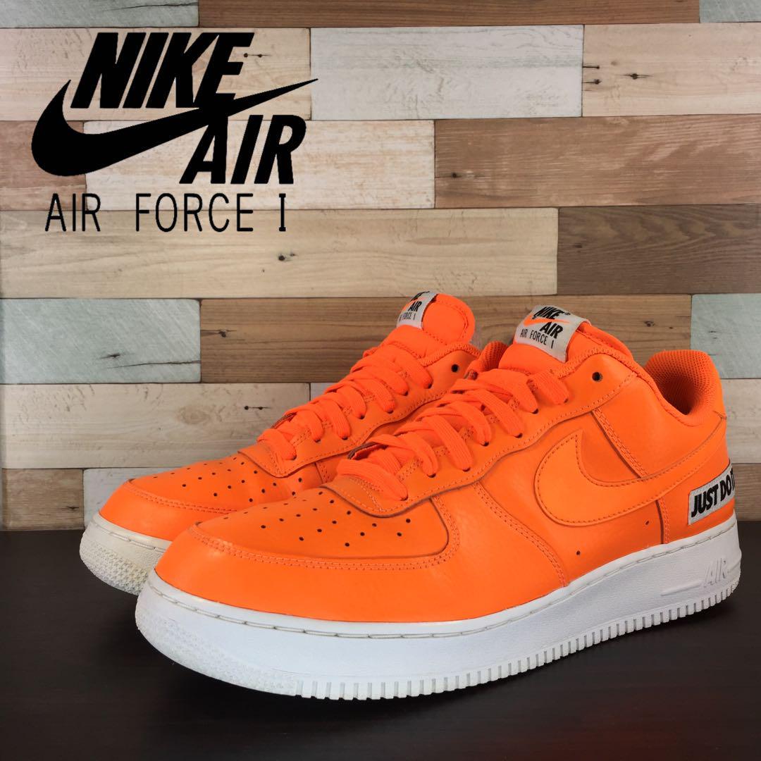 ＼6月押さえるエントリーでP10倍／【中古】NIKE AIR FORCE 1 JDI ナイキ エアフォースワン ジャストドゥイット 総締めオレンジ色  30糎 U09015 BQ5360-800