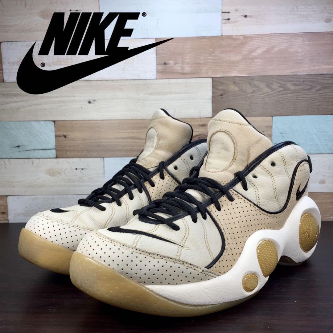 【中古】NIKE ZOOM FLIGHT 95 ナイキラボ ズームフライト 95 ブラック マッシュルーム セイル 27.5cm U09243 941943-001