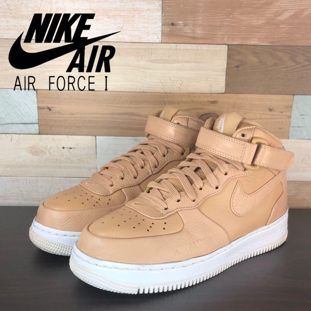 ＼7月限定エントリーでP10倍／【中古】NIKE AIR FORCE 1 MID ナイキラボ エア フォース 1 ミッド バケッタタン 24cm U09497 819677-200｜コモノット