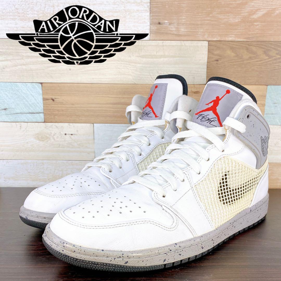 ＼6月押さえるエントリーでP10倍／【中古】NIKE AIR JORDAN 1 RETRO ナイキ エア湖 ジョーダン 1 レトロ 白いこと 28.5糎 U10057 599873-104
